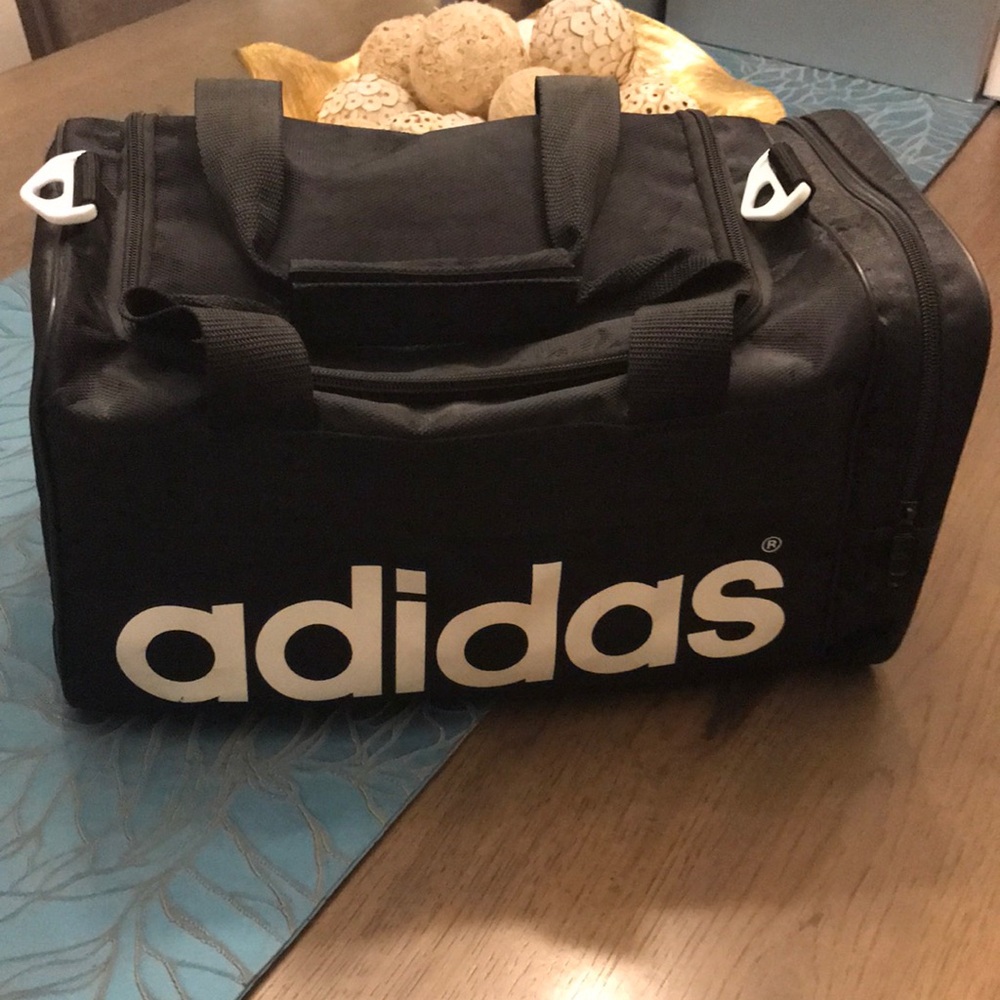 Vintage Adidas Black Duffel Bag